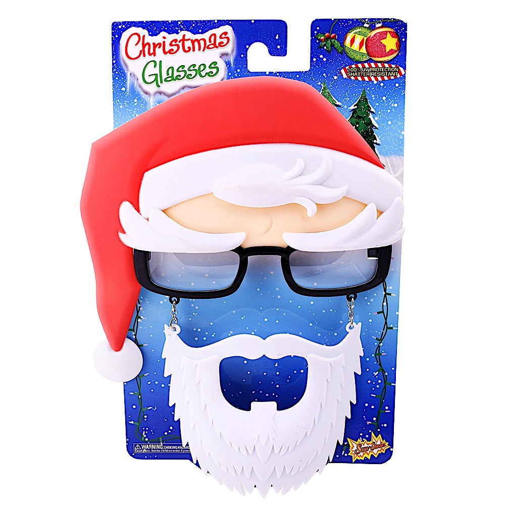 Santa Claus Novelty Glasses Christmas Stocking Stuffer Sun Staches Sunstaches 3127